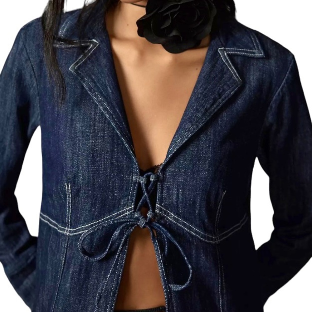 Anthropologie Pilcro Denim Tunic Blouse - Picture 8 of 9